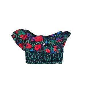 Kenzo + H&M Dark Floral Crop Top size Small